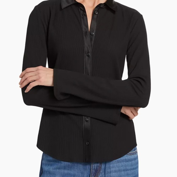 Rag & Bone The Ribbed Mix Media Button Down - Size S - NEW With Tags. - Picture 4 of 16